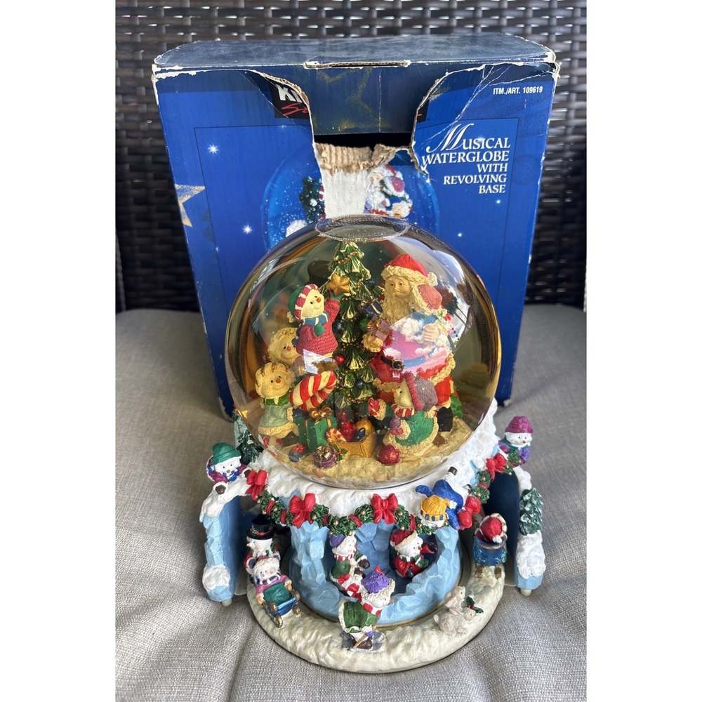 Kirkland Signature Musical Waterglobe With Revolving Base Snowmen 109619 - WORKS